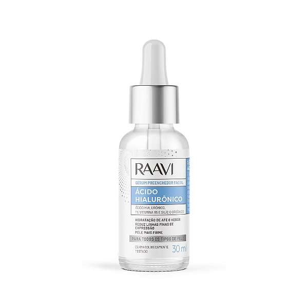 Serum Preenchedor Facial com Ácido Hialurônico Raavi 30ml