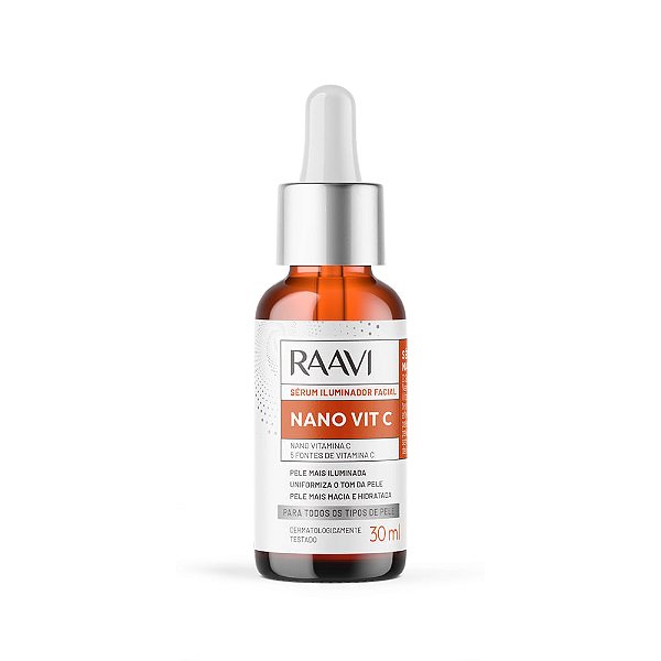 Serum Iluminador Facial Nano Vit C Raavi 30ml
