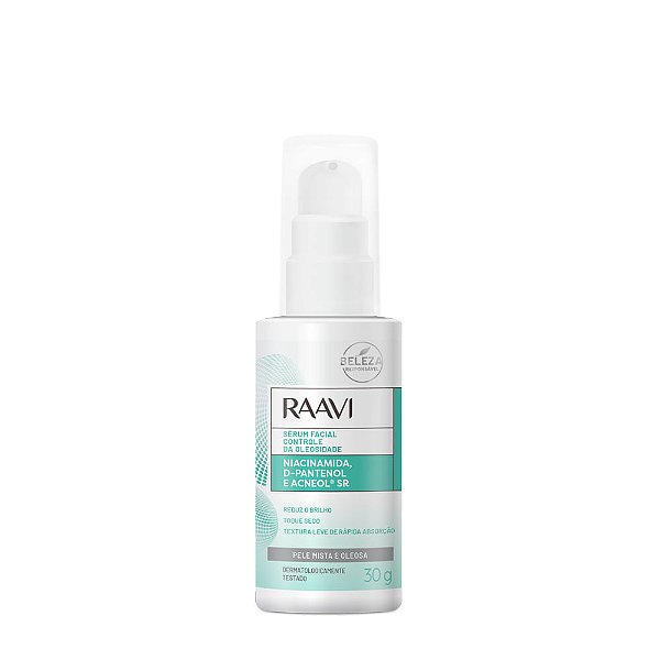 Serum Facial Controle de Oleosidade c Niacinamida Raavi 30ml