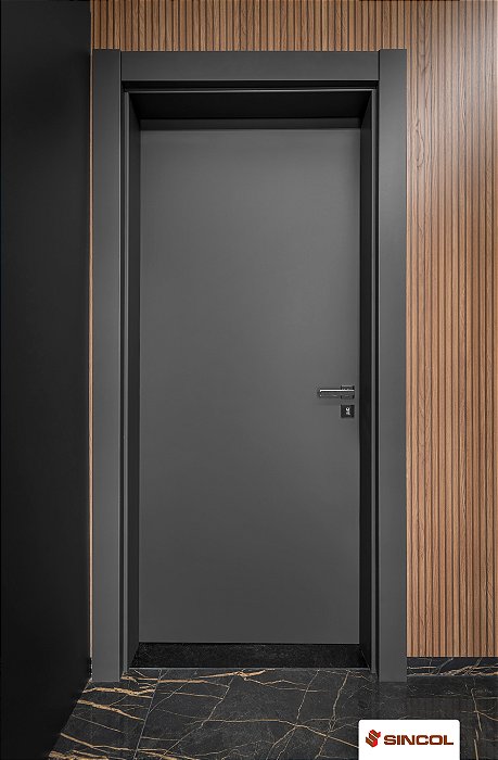 Porta Interna Sincol Laca PU Cinza Grafite