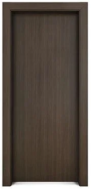 Porta Interna Lisa Revestimento Preto Amadeirado