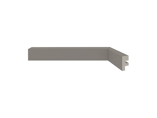 Rodapé Santa Luzia Liso 466 Cinza Titanium 3 cm