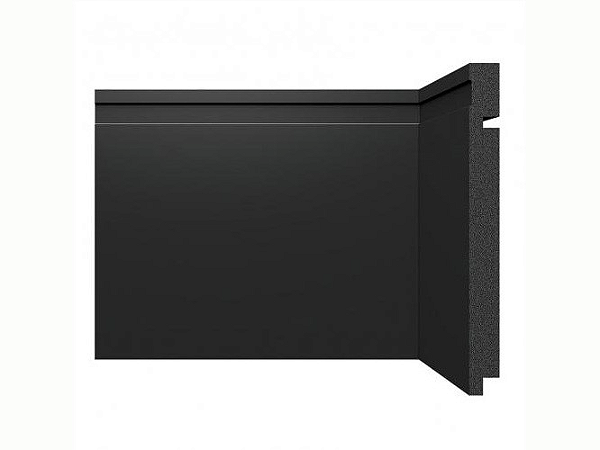 Rodapé Santa Luzia Frisado 3505 Preto 20 cm