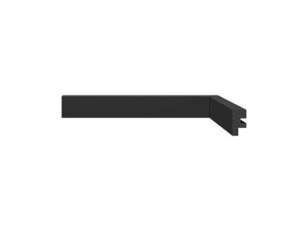 Rodapé Santa Luzia Liso 3466 Preto 3 cm