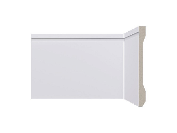 Rodapé Santa Luzia Frisado LEV152 Branco 15 cm