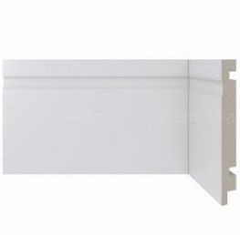 RODAPÉ FRISADO MDF Ultra Recoberto PET Branco