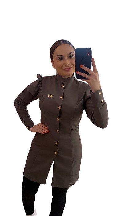 Jaleco Alyne Cinza