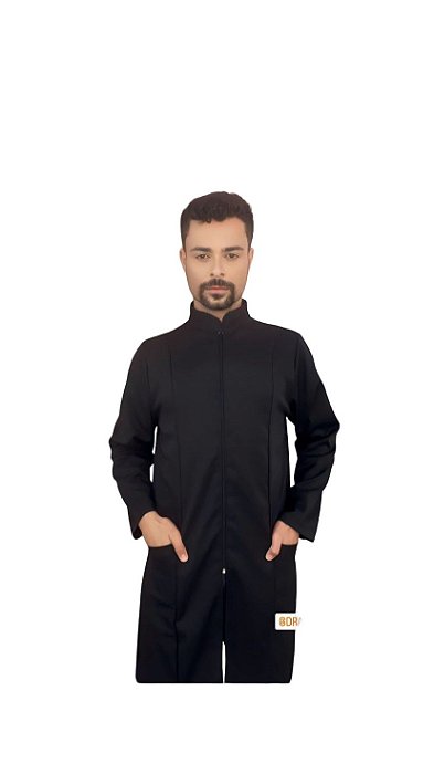 Jaleco Básico Preto Masculino