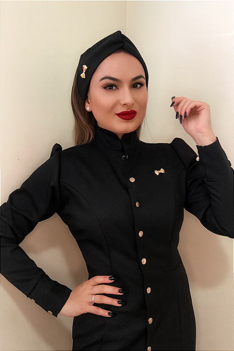 TURBANTE FAIXA PRETO