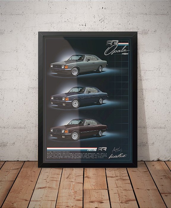 Quadro Chevrolet Opala Linha 1983