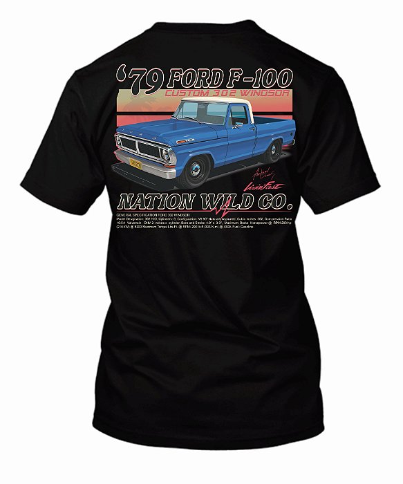 Camiseta Ford F-100 Custom 302 Windsor '79