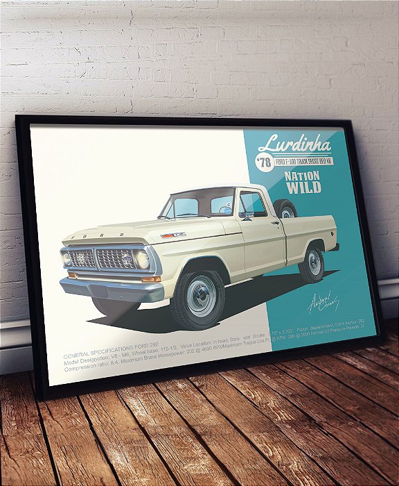 O seu carro em um quadro/pôster Concept BASIC