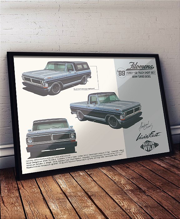 O seu carro em um quadro/pôster Concept PRO