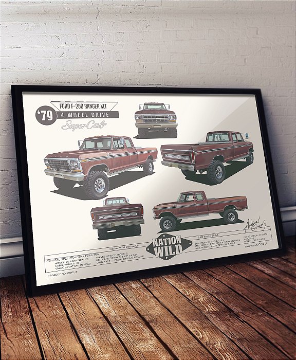 O seu carro em um quadro/pôster Concept PREMIUM