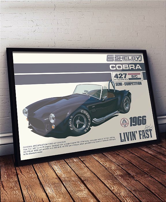 Quadro/Poster Shelby COBRA '66