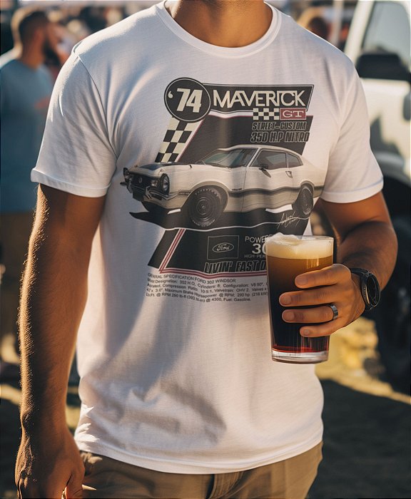 Camiseta Ford Maverick GT Custom '74