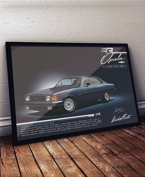 Quadro/Poster Opala Comodoro '83