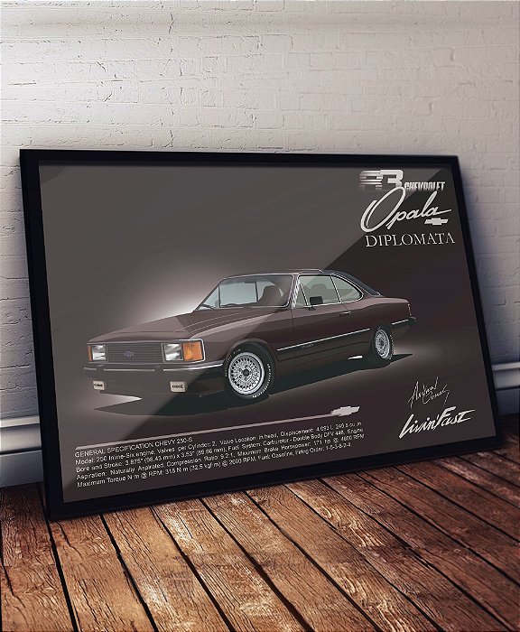 Quadro/Poster Opala Diplomata '83