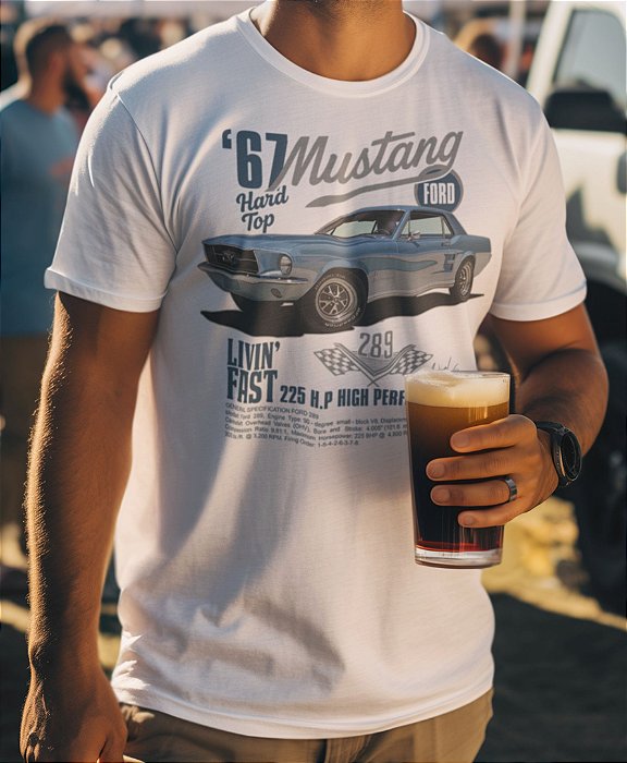 Camiseta '67 Ford Mustang HardTop