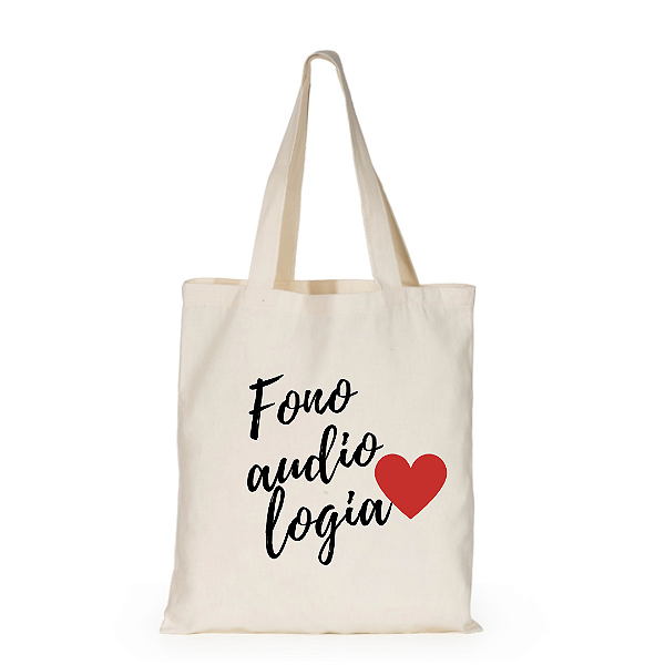 Bolsa Sacola Ecobag Ecológica Personalizada Fonoaudiologia - 100% algodão