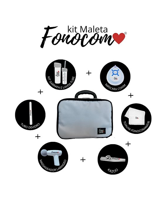 Kit Maleta Profissional FonoComAmor®: Sua Paixão em Cada Atendimento. Transforme Vidas com Precisão