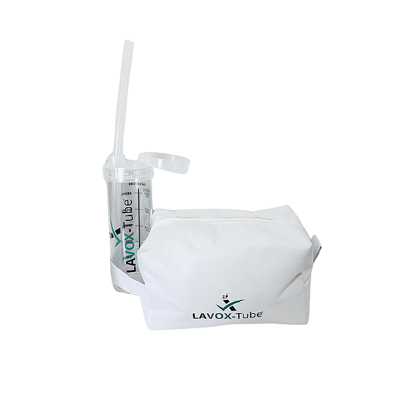 Kit Cantor LAVOX-TUBE®: Lax Vox + Garrafa + Bolsa Personalizada, Voz sua Paixão