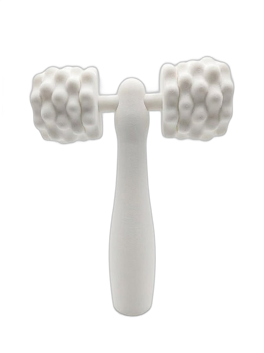 Massageador Roller Facial Manual em PETG - Massagem Orofacial, ATM e Skincare - Impressão 3D FonoComAmor®