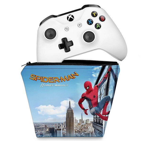 Capa Xbox One Controle Case - Homem Aranha - Spiderman Homecoming
