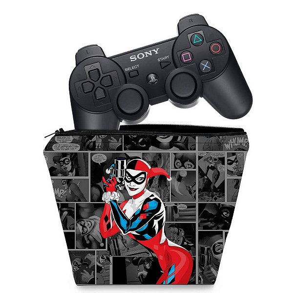 Capa PS3 Controle Case - Arlequina Harley Quinn