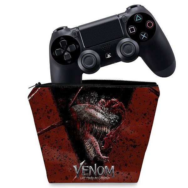 Capa PS4 Controle Case - Venom Tempo de Carnificina