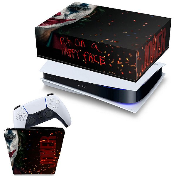 KIT PS5 Capa e Case Controle - Joker Filme