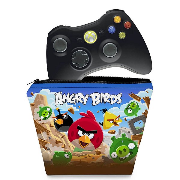 Capa Xbox 360 Controle Case - Angry Birds