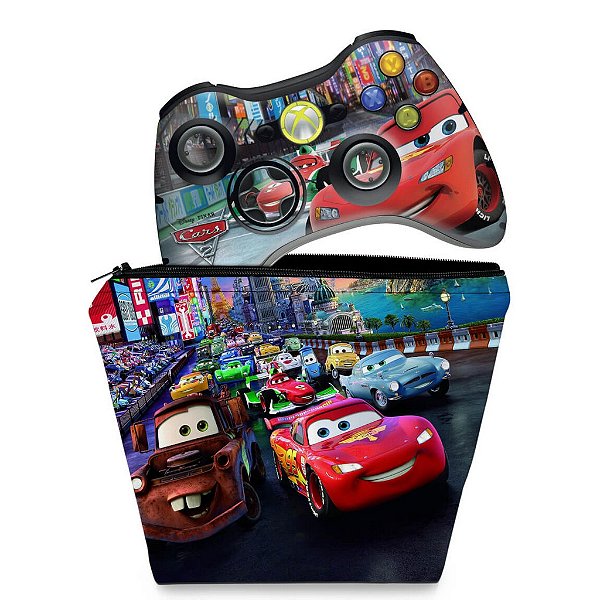 KIT Capa Case e Skin Xbox 360 Controle - Angry Birds