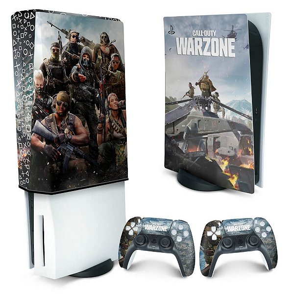 KIT PS5 Skin e Capa Anti Poeira - Call of Duty Warzone