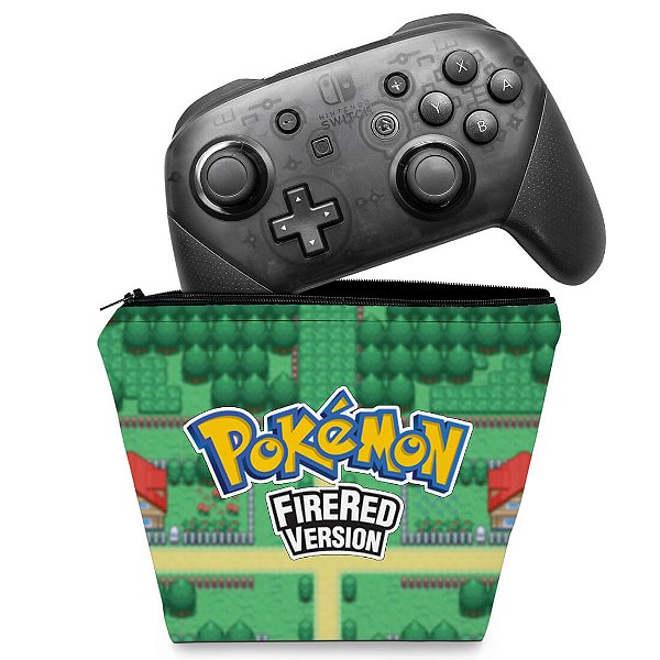 Capa Nintendo Switch Pro Controle Case - Pokemon Firered