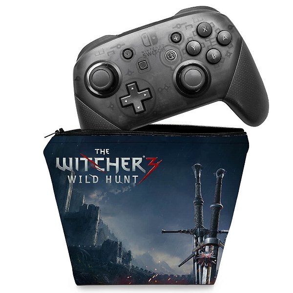 Capa Nintendo Switch Pro Controle Case - The Witcher 3: Wild Hunt