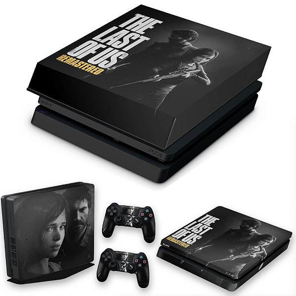 KIT PS4 Slim Skin e Capa Anti Poeira - The Last Of Us Remastered