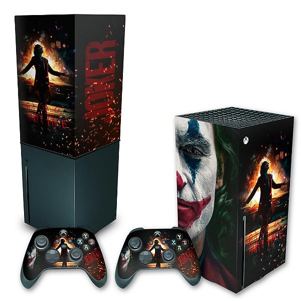 KIT Xbox Series X Skin e Capa Anti Poeira - Joker Filme