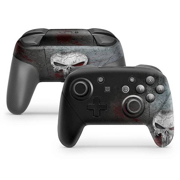 Nintendo Switch Pro Controle Skin - The Punisher Justiceiro