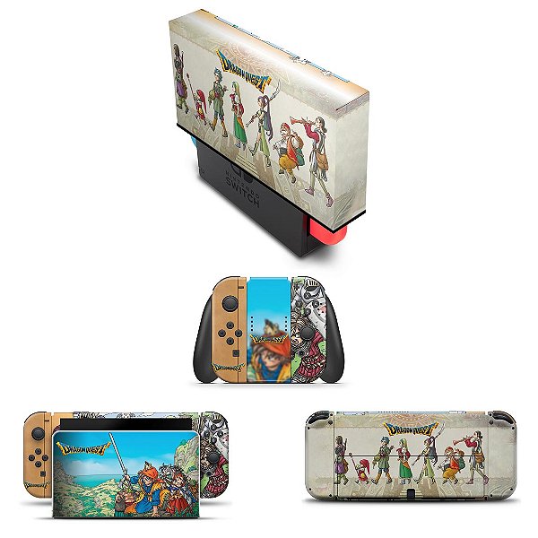 KIT Nintendo Switch Oled Skin e Capa Anti Poeira - Dragon Quest