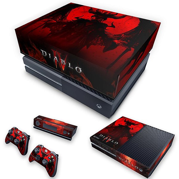 KIT Xbox One Fat Skin e Capa Anti Poeira - Diablo IV 4