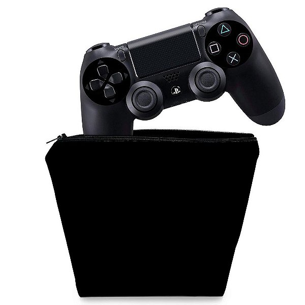 Capa PS4 Controle Case - Preta All Black