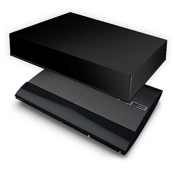 PS3 Super Slim Capa Anti Poeira - Preta All Black