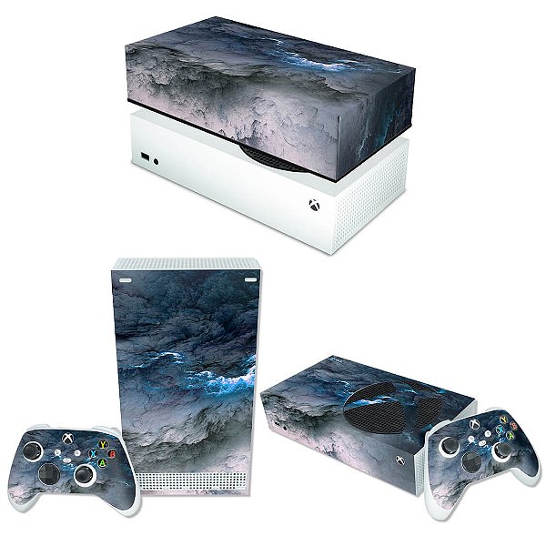 KIT Xbox Series S Skin e Capa Anti Poeira - Abstrato #91