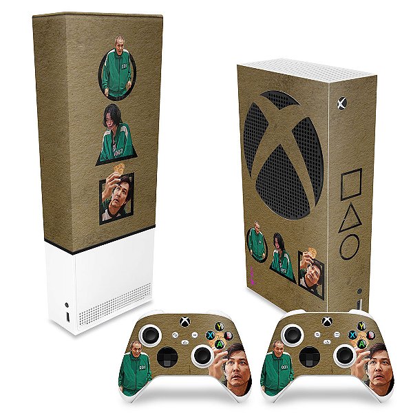 KIT Xbox Series S Capa Anti Poeira e Skin - Round 6 Squid Game