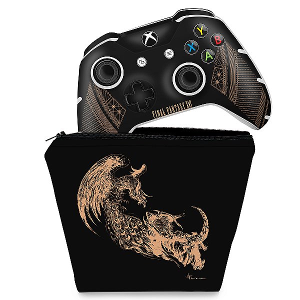 KIT Capa Case e Skin Xbox One Slim X Controle - Final Fantasy XVI Edition