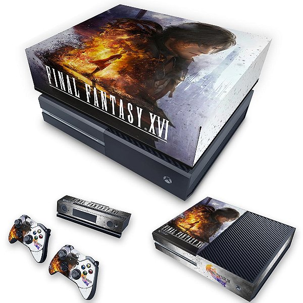 KIT Xbox One Fat Skin e Capa Anti Poeira - Final Fantasy XVI