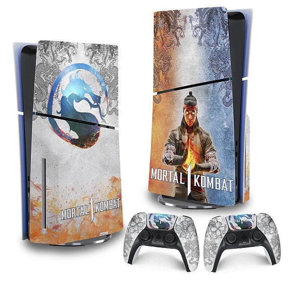 Skin PS5 Slim Vertical - Mortal Kombat 1