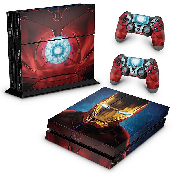 Ps4 Fat Skin - Iron Man - Homem de Ferro