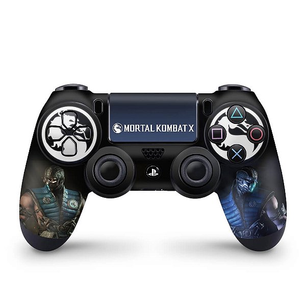 Skin PS4 Controle - Mortal Kombat X - Sub Zero